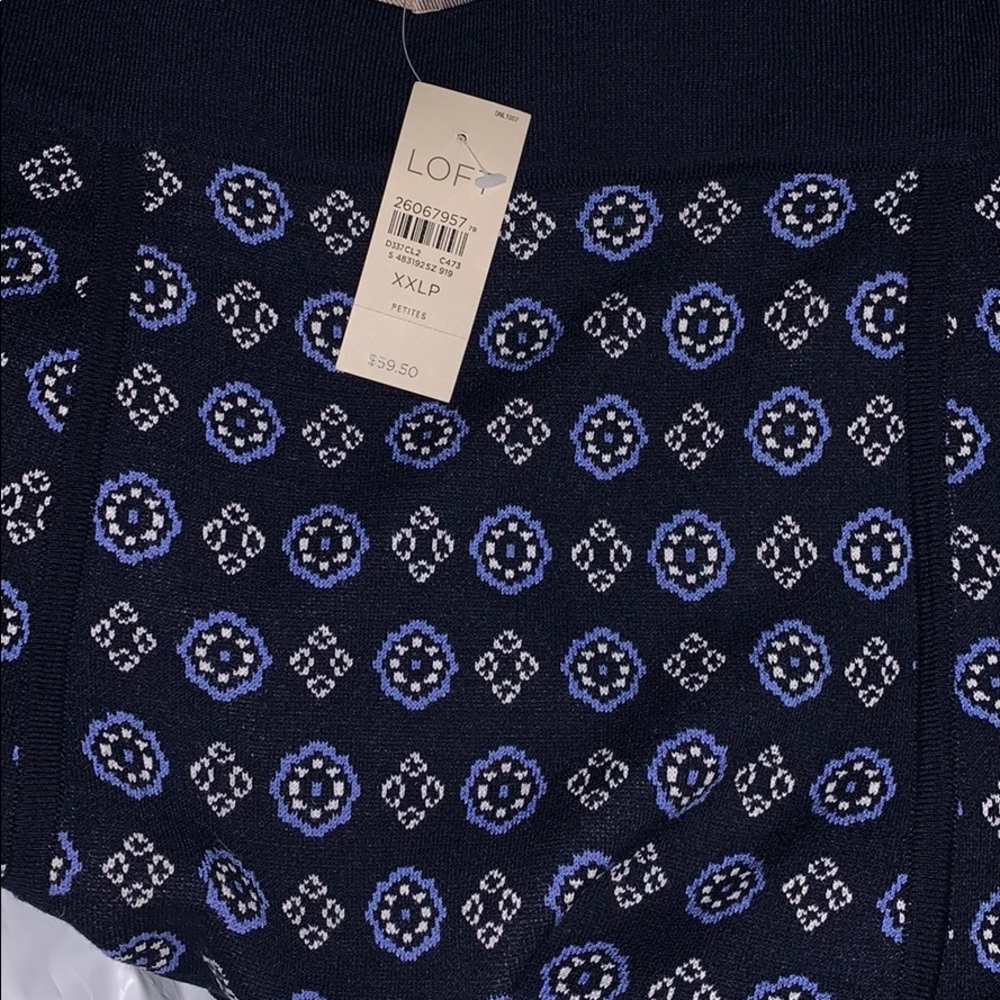 NWT! Loft petite sweater floppy skirt; XXL